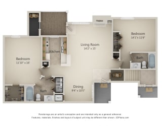 Floor Plan 2G-Sunrise Series