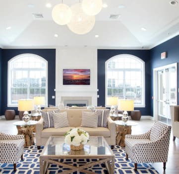 Posh Lounge Area In Clubhouse at The Waverly at Neptune, Neptune, New Jersey