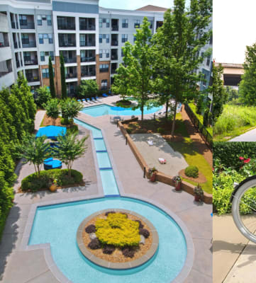 west inman home page image of  the pool, bike and beltline access