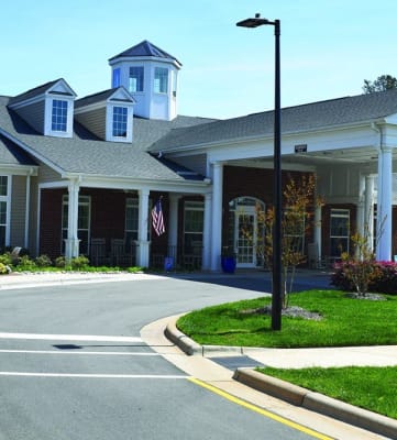 Senior Living Community Entrance at Spring Arbor of Cary