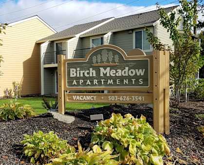 Birch Meadow Sign