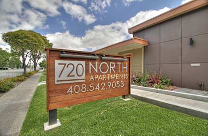 Property Sign at 720 North Apartments, Sunnyvale, CA, 94085