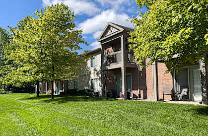 Exterior of Plaza at Lamberton Apartments in Grand Rapids, MI with Patio/ Balcony