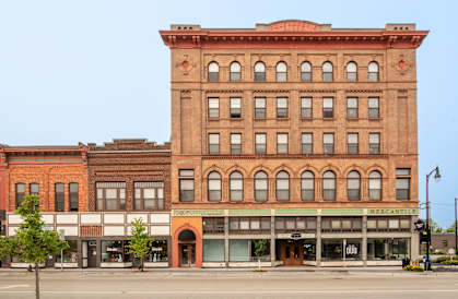 a view of the building from across the street