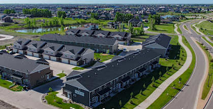 drone, exterior, town home