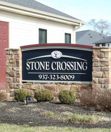 Signage at Stone Crossing, Springfield, Ohio