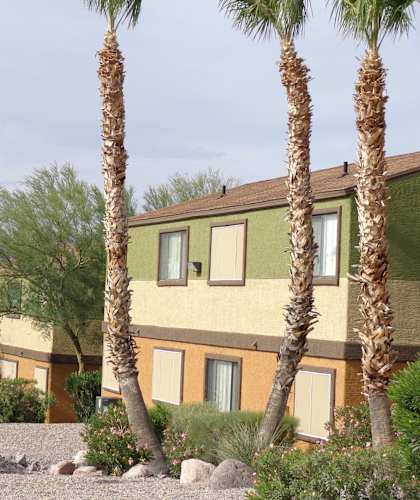 Outside view of apartments
