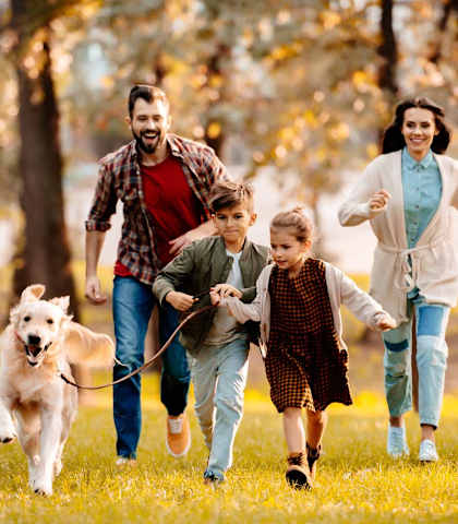 Family running