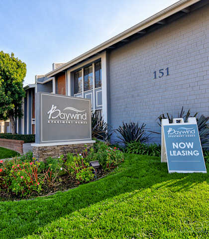 Baywind Apartments in Costa Mesa, CA front entry