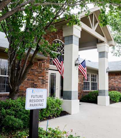 Entry to leasing office at ARBORS OF KILLEEN, Texas