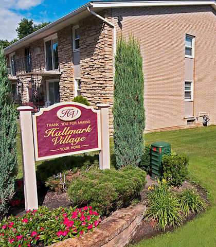 entry sign into apartment community