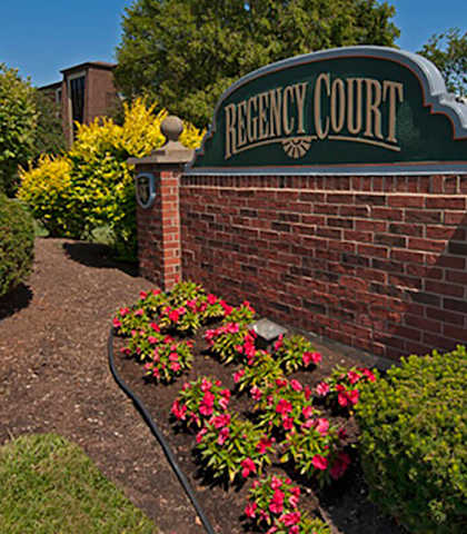 entry sign into apartment community