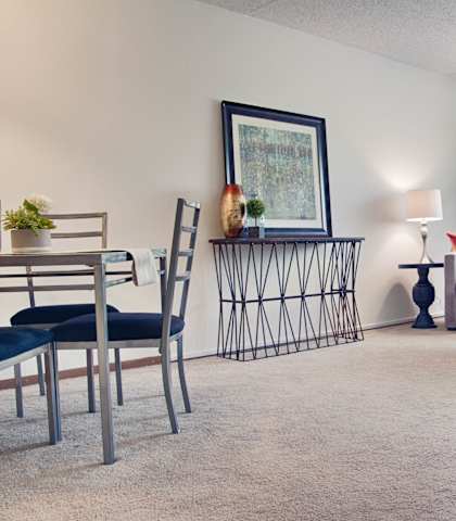 Carpeted living Area at Central Park Manor, Hopkins, MN, 55343