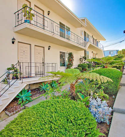 Lush landscaping