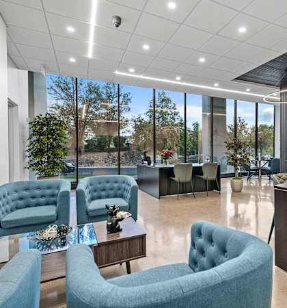 the lobby at 353 sacramento street