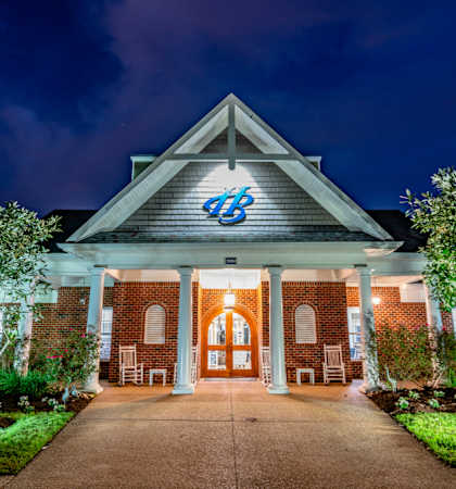 Welcome leasing center and clubhouse complete with business and fitness center.
