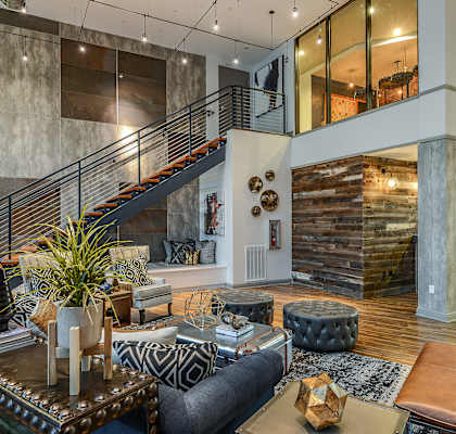 Clubhouse at Aurora Luxury  Apartments in downtown Tampa, FL