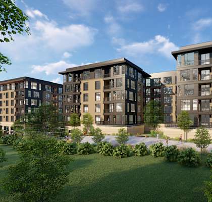 Elegant Exterior View Of Property at The Walker, Cary, NC