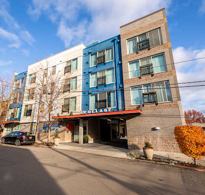 Mid-rise building located