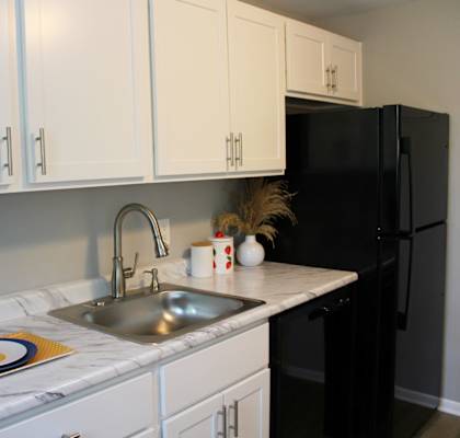 Renovated Kitchen at Highview Manor Apartments, Fairport, NY