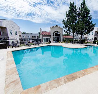 Crystal Clear Swimming Pool at Aviare Place, Texas, 79705