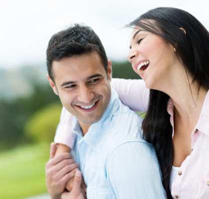 Smiling Couple at Bella Vista, Mission Viejo, California