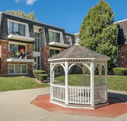Gazebo In Courtyard at Cedar Park Apartments, Troy, NY