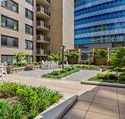 Courtyard View at Cole Spring Plaza Apartments, Silver Spring