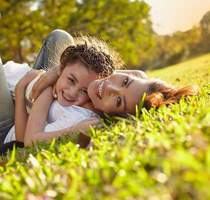 Sage Creek Apartments_Kennewick WA_Women and Little Girl Laying in Field