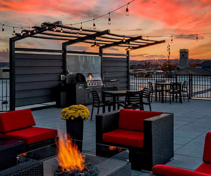 Sky Deck at Vicina during Sunset (Photo Credit: David Miller)