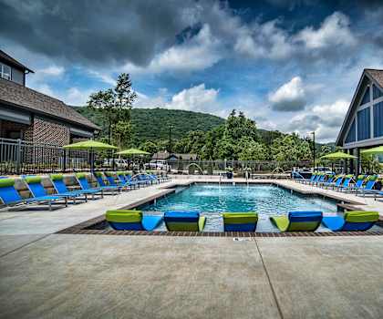Pool Area at The Heights at Monte Sano