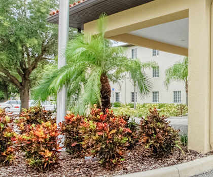 Covered Entrance to Holy Cross Manor I at 510 26TH STREET WEST  PALMETTO, FL 34221