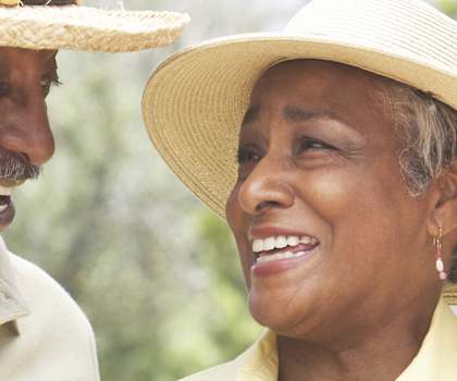 Fun couple at Casa Santa Marta Apartments for seniors in Sarasota, FL