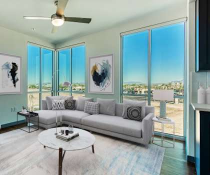 Living room at Elevation San Tan, Gilbert