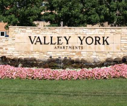 Valley York Sign  at Valley York Apartments, Parma Heights, 44130