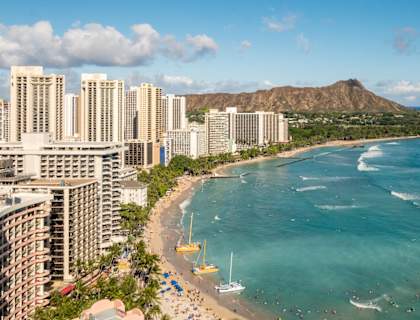 Stock photo of Honolulu beach