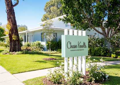 a house with a sign in front of it  at Chase Knolls, Sherman Oaks, CA, 91423