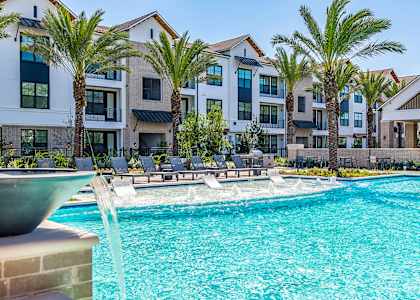 Relaxing Pool at Alys Crossing Apartments, Cypress, TX