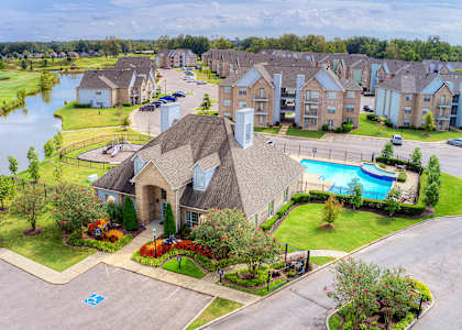 Drone Pool View at North Creek, Mississippi, 38671