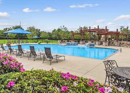Pool With Sundecks at The Villas at Nature Walk, Huntsville, AL, 35824