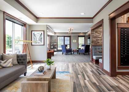 Community Room at Victoria Park and V2 Apartments, Minnesota