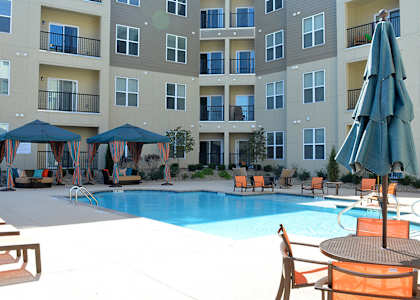 Pool And Sundecks at Piazza on West Pine, Saint Louis, 63108