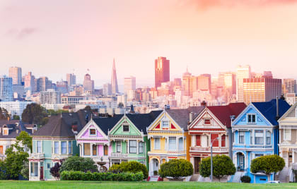 Painted ladies in San Francisco