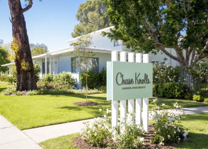 a house with a sign in front of it  at Chase Knolls, Sherman Oaks, CA, 91423