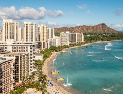 Stock photo of Honolulu beach