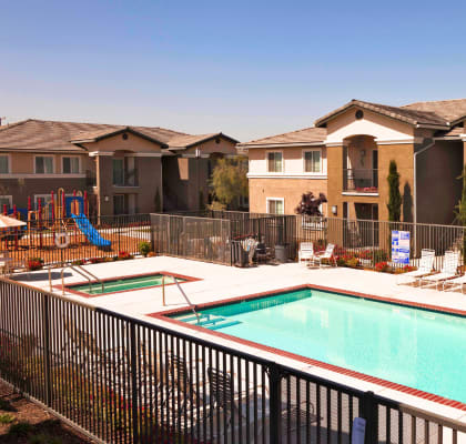 Swimming Pool at Valley Oaks Affordable Apartments in Tulare CA