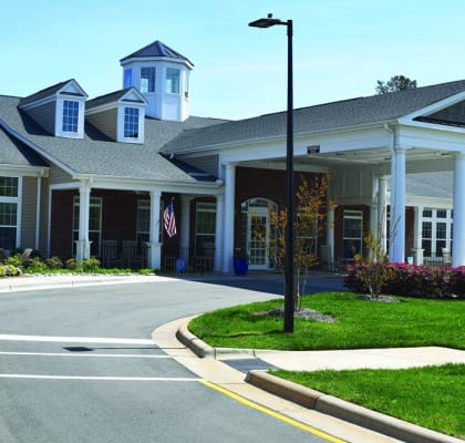 Senior Living Community Entrance at Spring Arbor of Cary