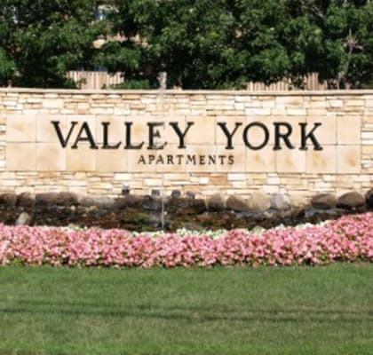 Valley York Sign  at Valley York Apartments, Parma Heights, 44130