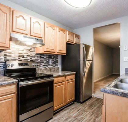 Two Bedroom Kitchen at Lory of Augusta Apartments, Augusta, GA, 30909