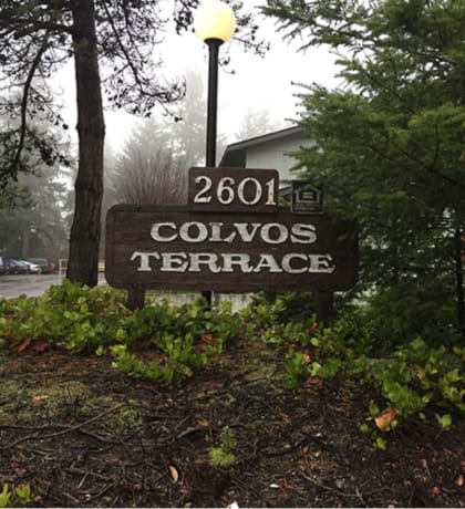 Colvos Terrace Apartments signage